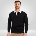 Men's Polo Long Sleeve – with Witte Kraag – Casual & Elegant