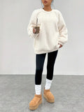 Camille™ Zachte Oversized Sweater with Ronde Hals