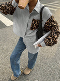 Striped Womand’s blouse with Lion Details – Bold, Casual & Street-Style Ready