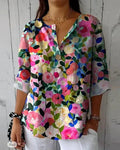 HELEINA | Bloemige Vintage blouse