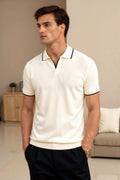 Men's Polo Shirt with Contrast Details – Elegant & Modern