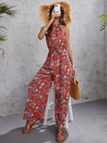 Hattie | Floral Halter Jumpsuit