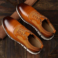 Men's Lace Up Casual Sneakers with Contrast Panels