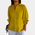 Deborah™ Womand Relaxed-Fit Linand blouse