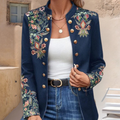 Margaret™ Women Blazer with Borduursel