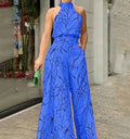Beatrice | Elegant Printed Halterneck Jumpsuit