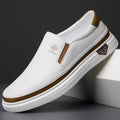 Men's Slip-On Casual Sneakers – Round Toe Low