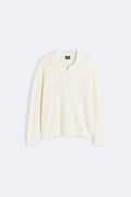 Elegant Haak- and Breipullover with Polo Collar