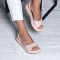 Elina | Women's Sandals - Soft Microfiber Upper with Casual Slip-On Design