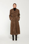 Seraphine | Elegant Suede Trenchcoat