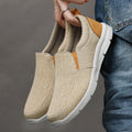 Men's Slip-On Sneakers with Rounded Toe and Flat