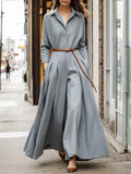 Hallie | Jumpsuits with Long Mouwen and Plooien