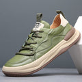 Men's Lace Up Low Top Sneakers with Rounded