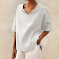 YLVIE I CLASSIC LINand blouse with V-Neck