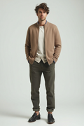 Luxe Kasjmiermix Cardigan for Mand's – Zachte, warm and Timeless Coat